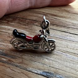 925 Sterling Motorcycle Charm
