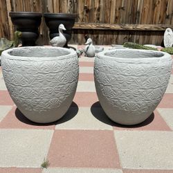 New Flower Pots Made Out Of Cement Perfect Gift 🎁 