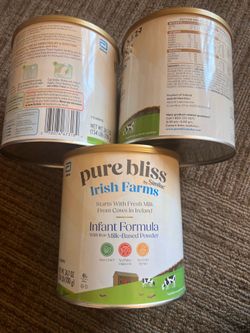 3 Cans Similac Pure Bliss Irish Farms Infant Formula