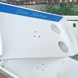 Cutting Board Rod Holder Base Used