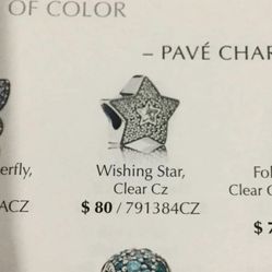 1 Pandora Wishing Star Charm