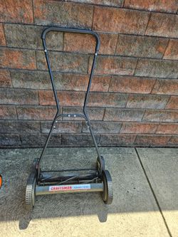 CRAFTSMAN 18 IN QUIET CUT PUSH REEL MOWER BLADES SHARPENED REEL OILED LIGHTWEIGHT EASY TO USE