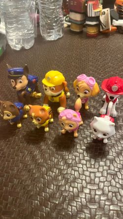 Paw Patrol Kitty Catastrophe Crew Figure Lot Cats Dogs Figure Spin Master Set