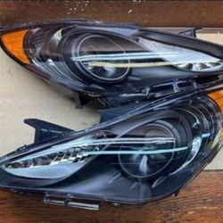 11-14 Hyundai Sonata Projector Headlights Luces Focos Micas Faros Faroles Headlamps 