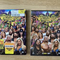 WWE WRESTLEMANIA 34 XXXIV - 3 DVD BOX SET WCW NWO WWF 2018 - BRAND NEW SEALED