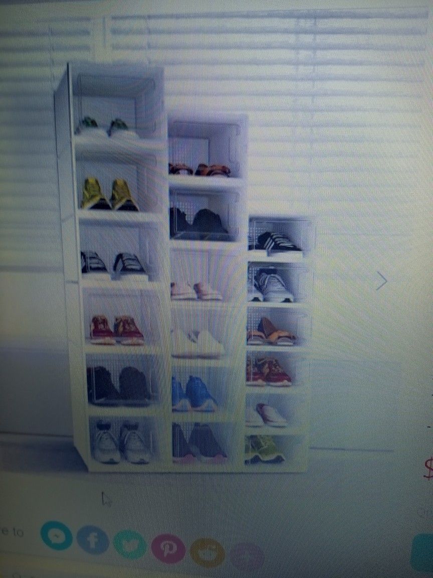 New In Box Yitahome Size XL SIZE Stackable Shoe Boxes 18 Pack For 30 Bucks 