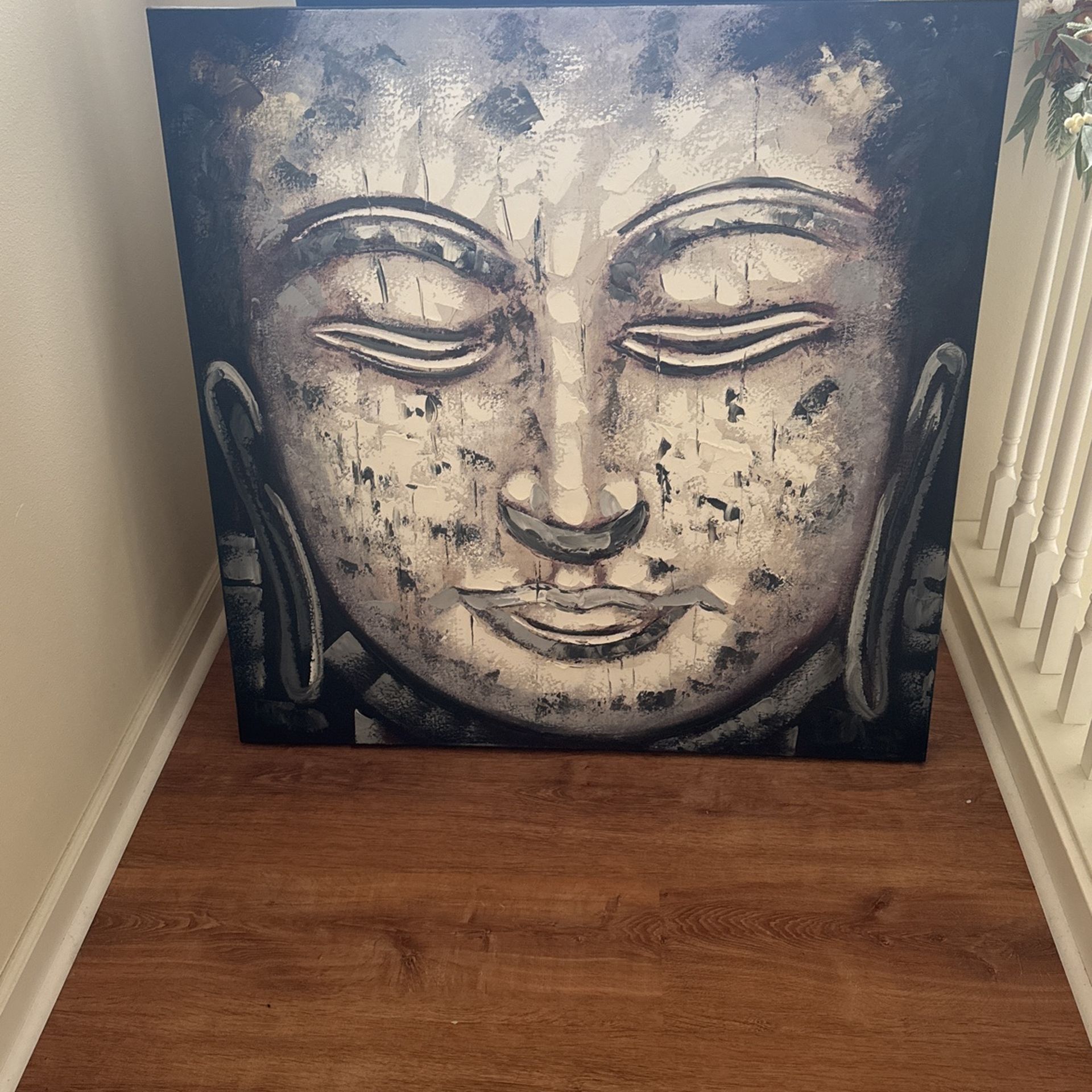 Buddha Wall Art Painted Canvas