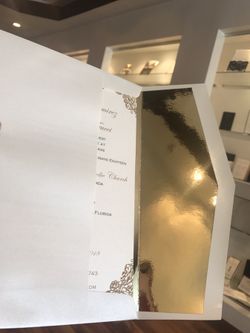 Gold wedding invitations