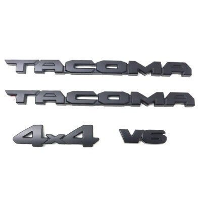 Matte Black for Tacoma Blackout Overlay Kit For TRD Off Road 2011-2021 V6 4x4 Emblem