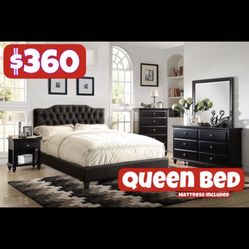 Queen Size Bed Frame With Mattress Included 