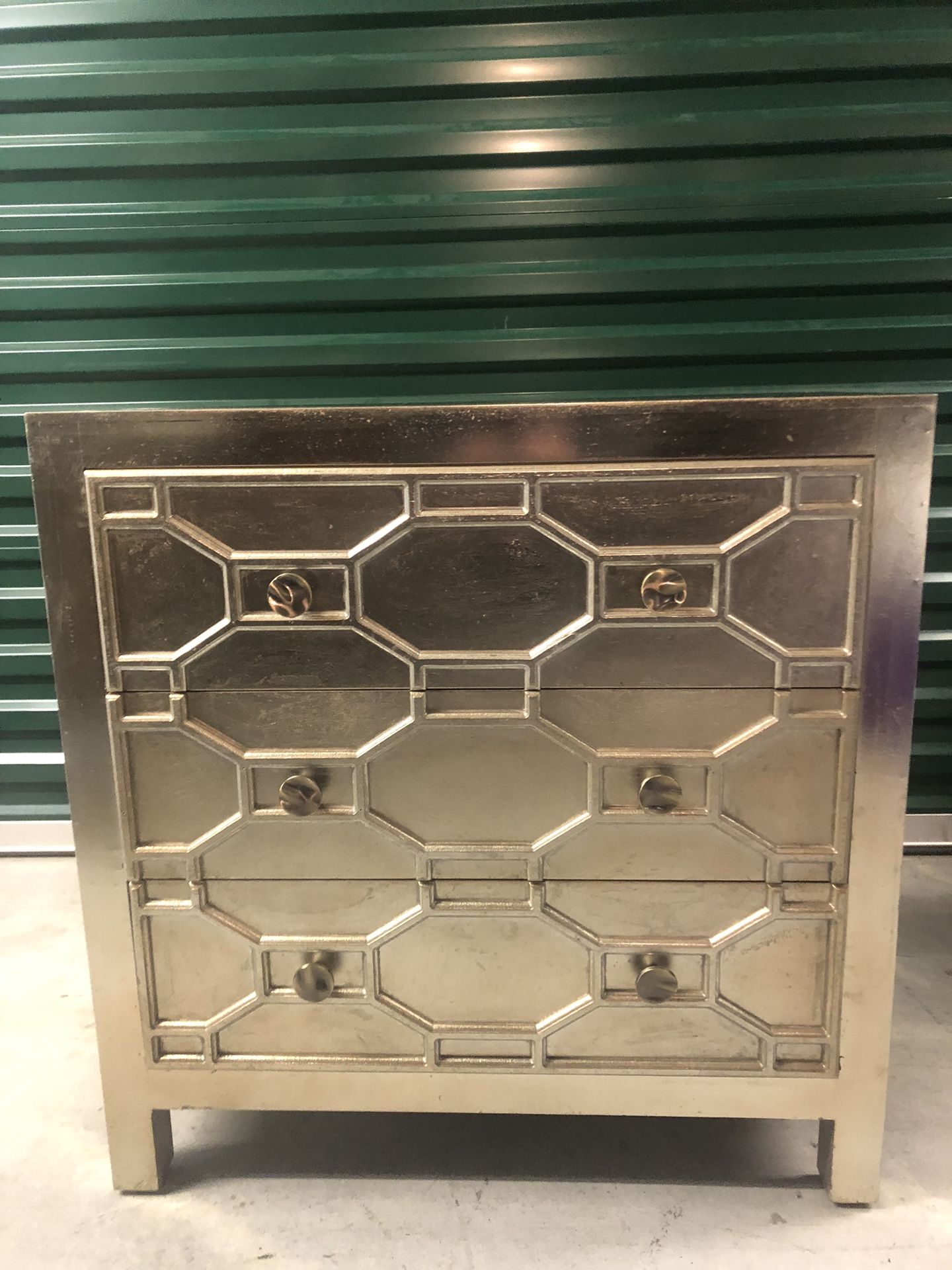 Silver Gold Accent Chest