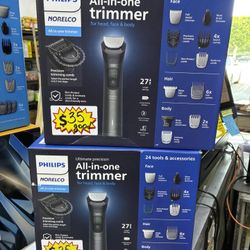 Philips Norelco All-in-One trimmer, a 24-piece electric grooming kit