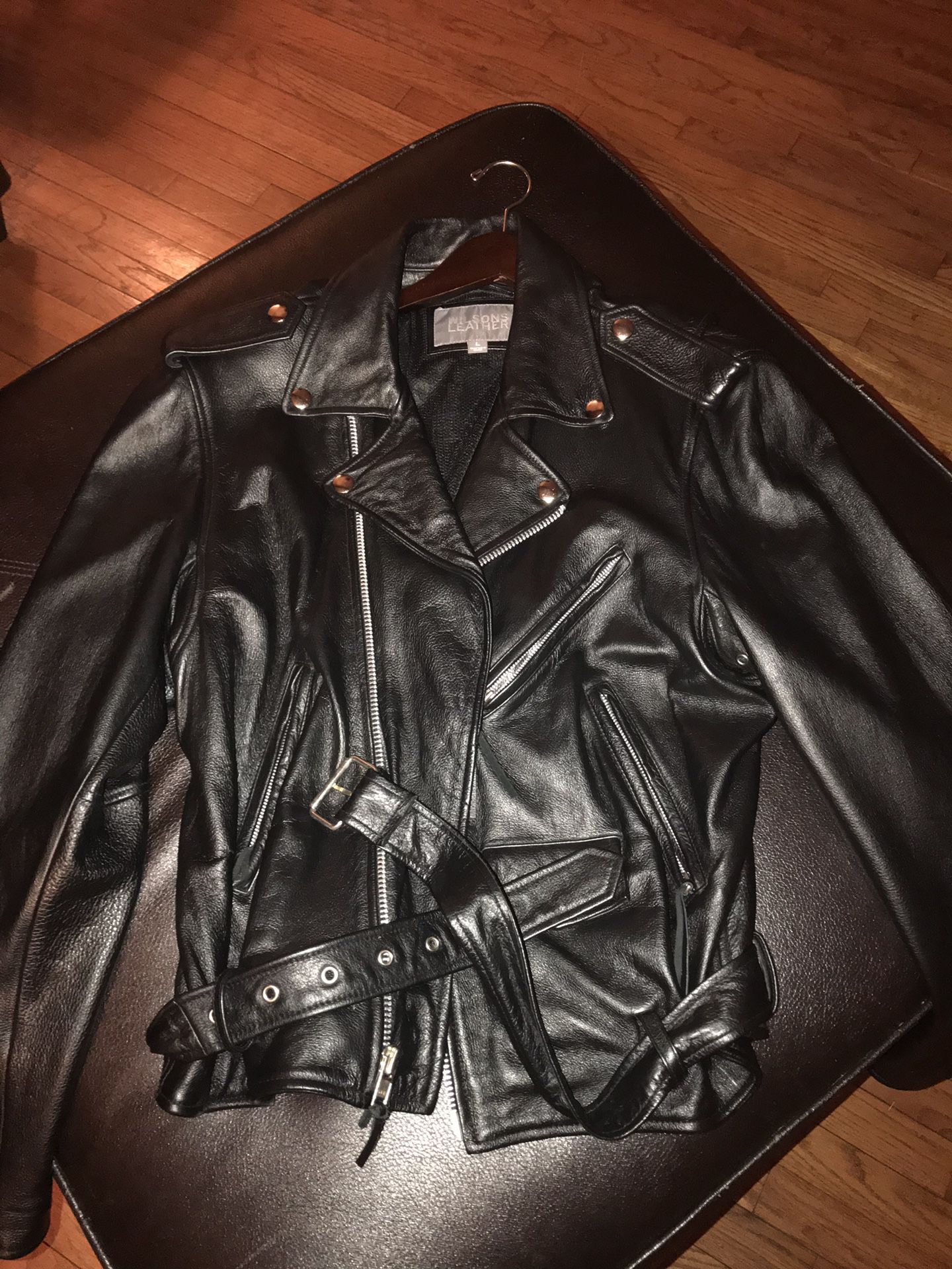 Wilson mens leather jacket