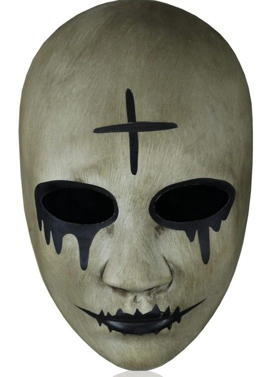 Purge Mask for Adult Halloween costumes: Cross and God Masks, Scary Horror Face, for Cosplay Masquerade Clown Party
See Pick Up Info Below