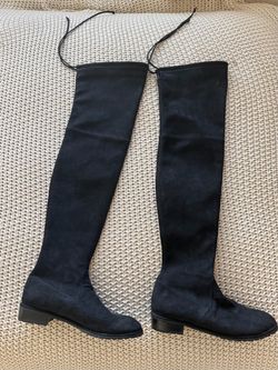 Over the knee black boots (size 9)