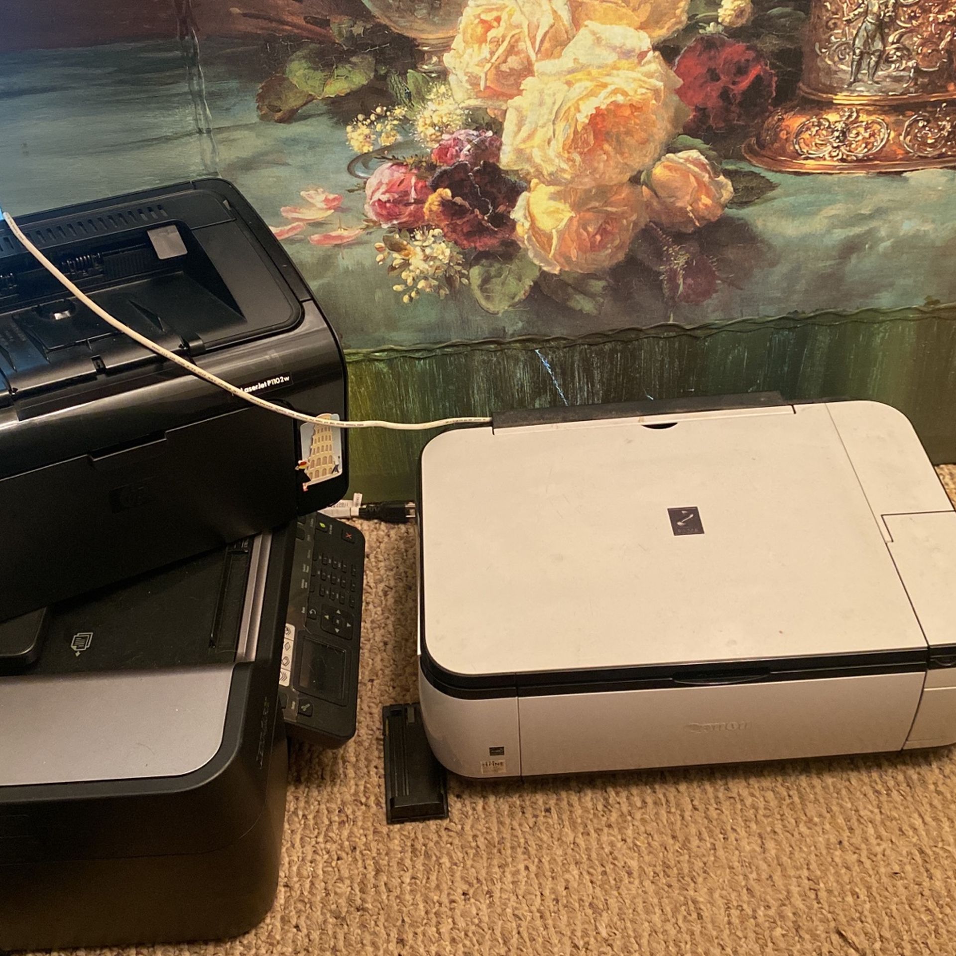 4 printers Canon HP scanners HP desktop jet