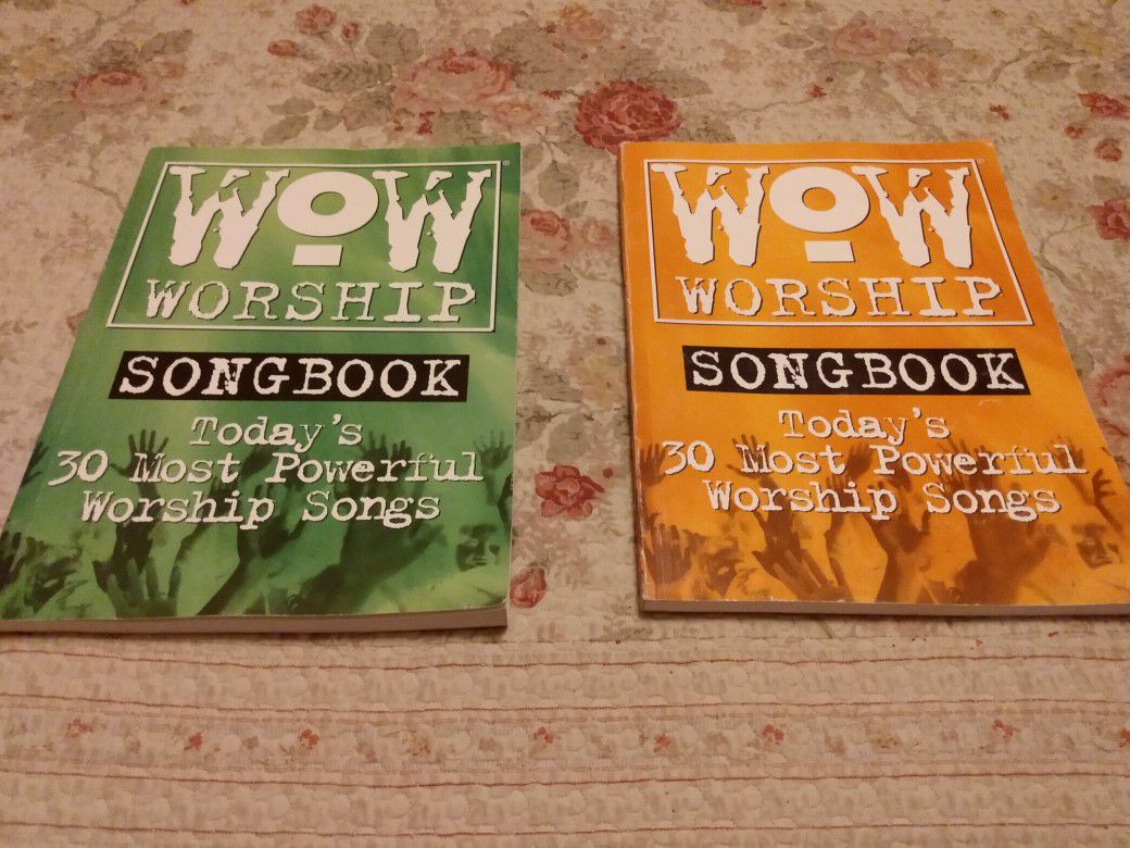 To worship song books perfect condition $4 for both