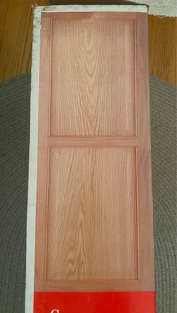 HIDE-AWAY IRONING BOARD CABINET WITH IRONING BOARD WOOD OAK