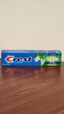 Crest + Scope Outlast Fluoride Toothpaste, Mint (5.5 oz)