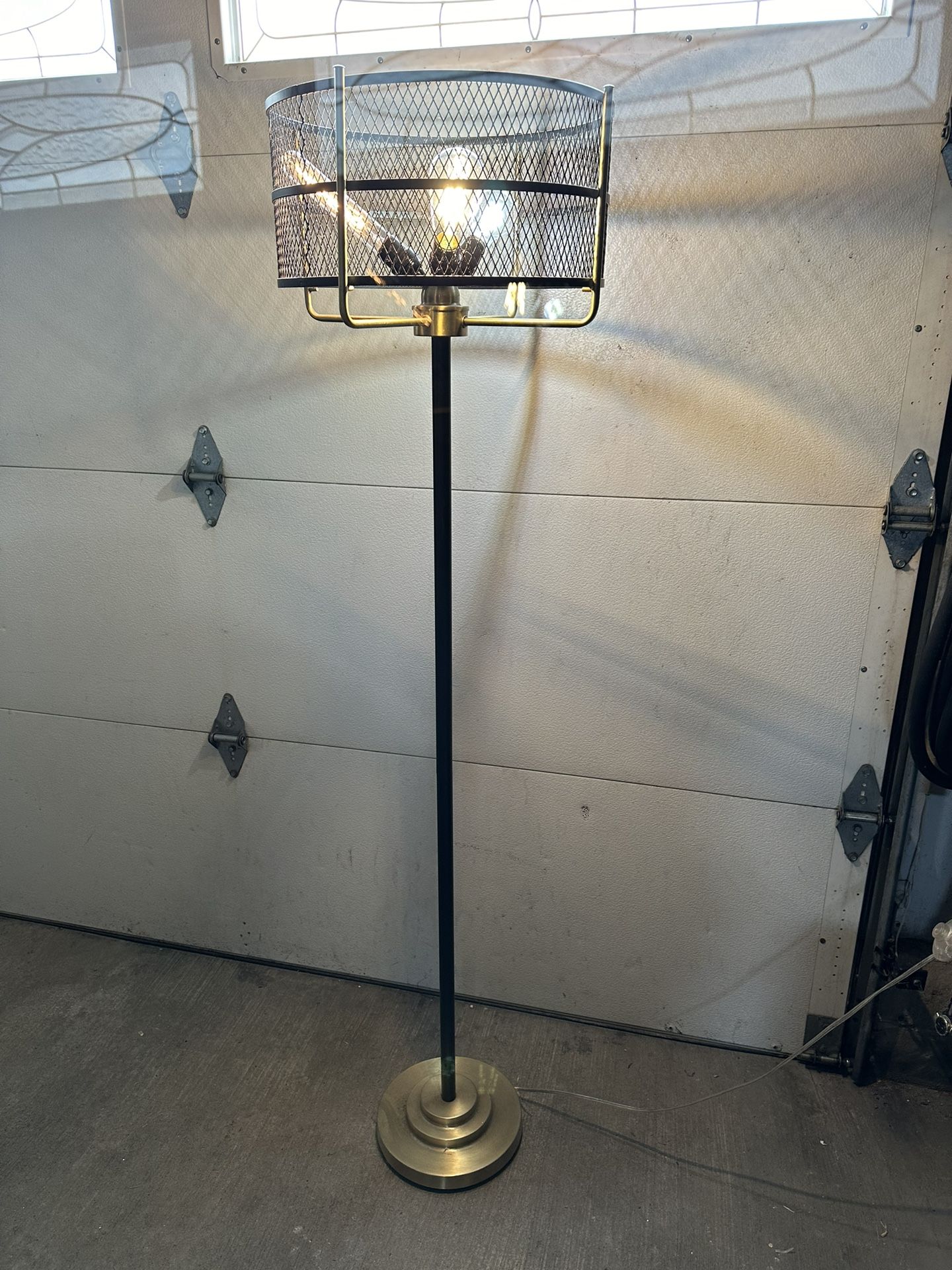 Floor Lamp, Black & Gold