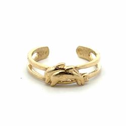 Woman’s Ladies 14k Yellow Gold Dolphin Toe Ring GP3135063