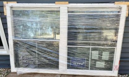 Alside Double Hung Window White Frame