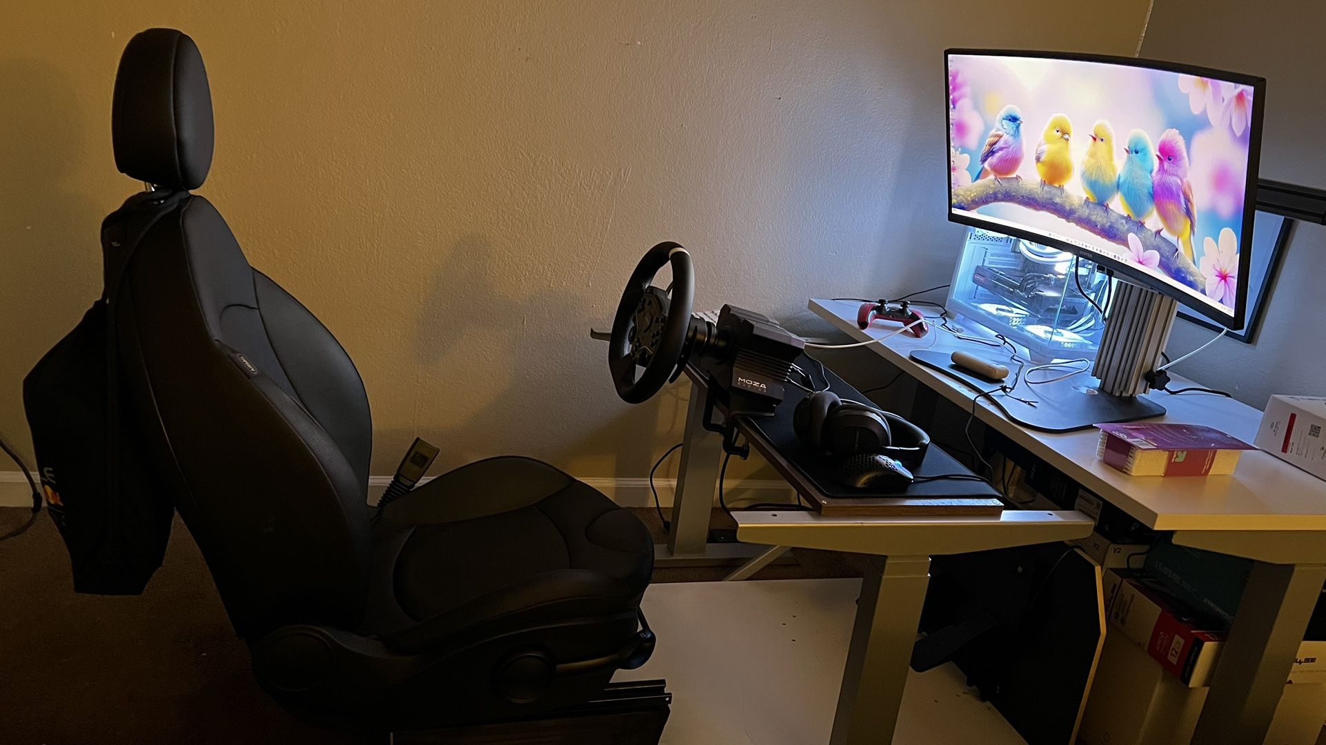 Custom Built PC Moza R5 Racing Simulator/ Gaming Setup/ Ready To Go !