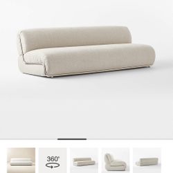 CB2 HADA 96" IVORY BOUCLE SOFA