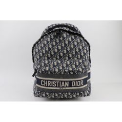 DIOR DIORTRAVEL BACKPACK in Blue Dior Oblique Jacquard
