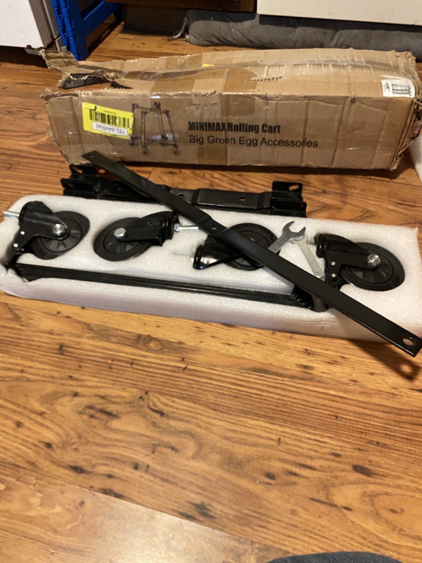 Big green egg rolling cart… READ DESCRIPTION!