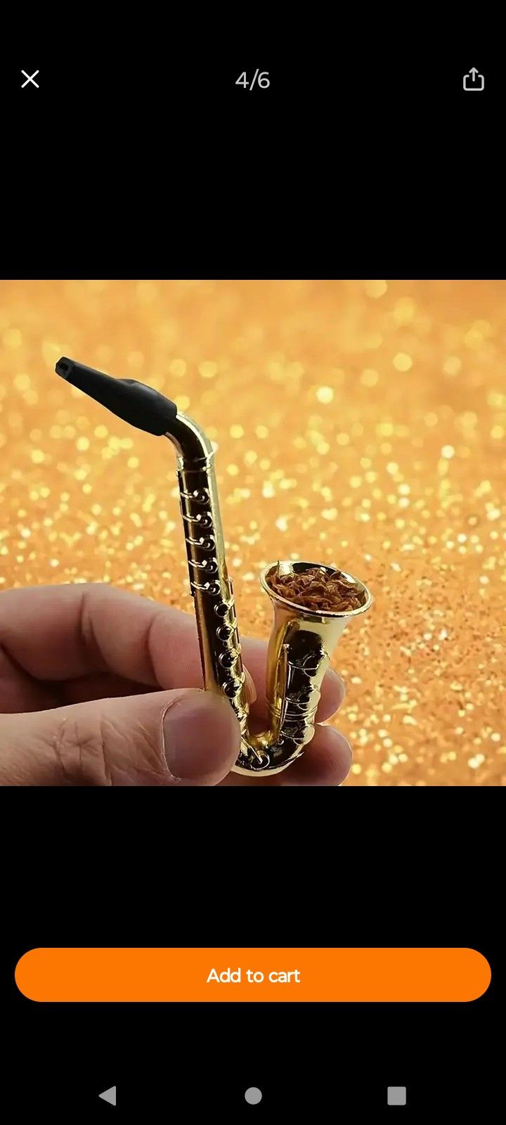 Mini Saxophone Pipe