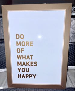 Motivational Quote Wall Frame – New