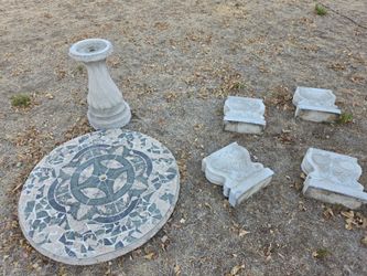 Cement round table