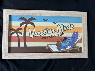 Stitch Vacation Mode Frame