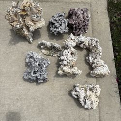 Coral Rocks Saltwater Aquarium Fish Tank Freshwater