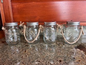 4 mason jar fairy lights