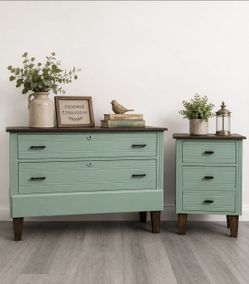 Victorian 1(contact info removed)'s Walnut Dresser and Night stand.