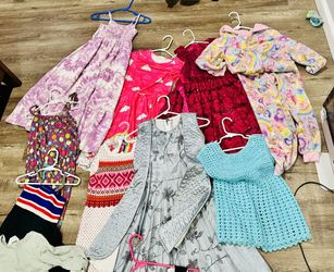 Big Bundle Girls Dresses Various Types Size 6-9 Years