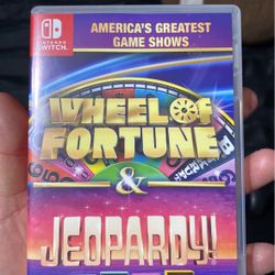 NINTENDO SWITCH GAME/ WHEEL OF FORTUNE & JEOPARDY!