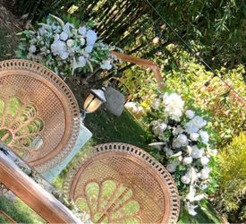 For Sale Only Artificial Wedding Floral Arrangements (Set of 2) Ivory & Greenery