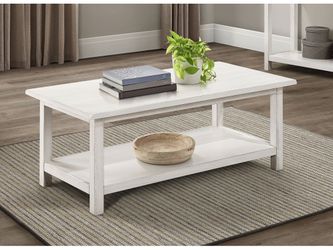 Payne Distressed White Coffee Table