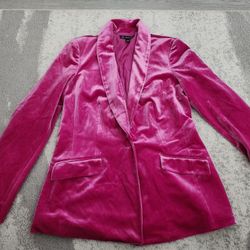 Womens Pink Blazer Size Medium 