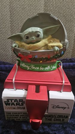 Baby Yoda stocking holder