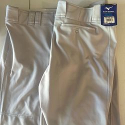 2 Pair Mizuno Baseball Pants - 1 New With Tag