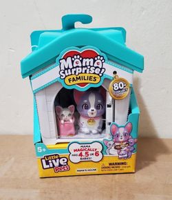 Little Live Pets Mama Surprise Families Spaniel Doghouse Playset Series 1 Toy