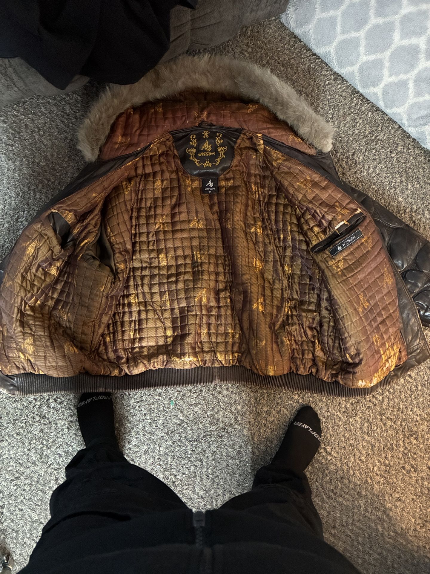 Al Wissam vintage leather jacket Size 54 (4x)