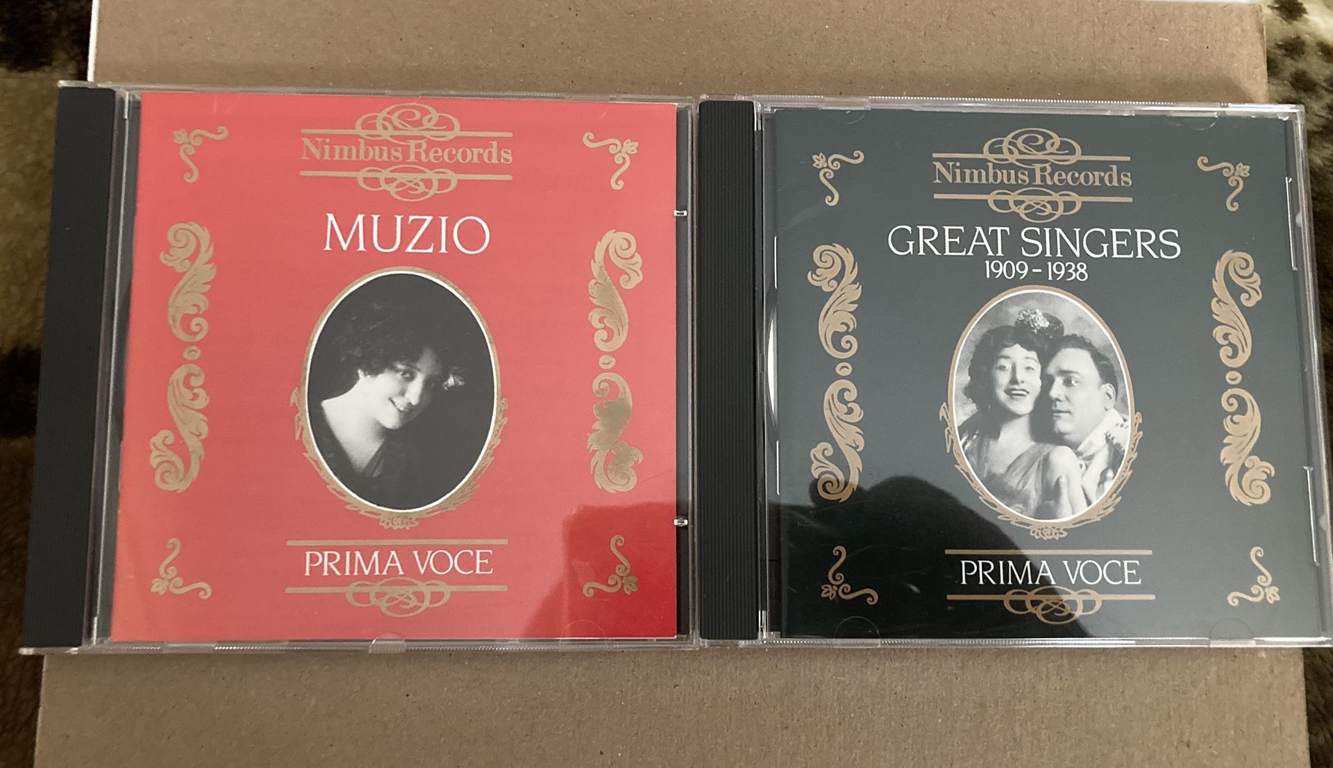 Great Singers And Muzio: Prima Voce CDs From Nimbus Records, Like New