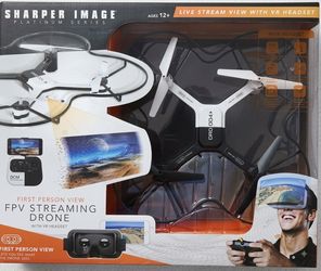 Sharper Image First Person View FPV Streaming Drone with VR Headset (Ages 12+)