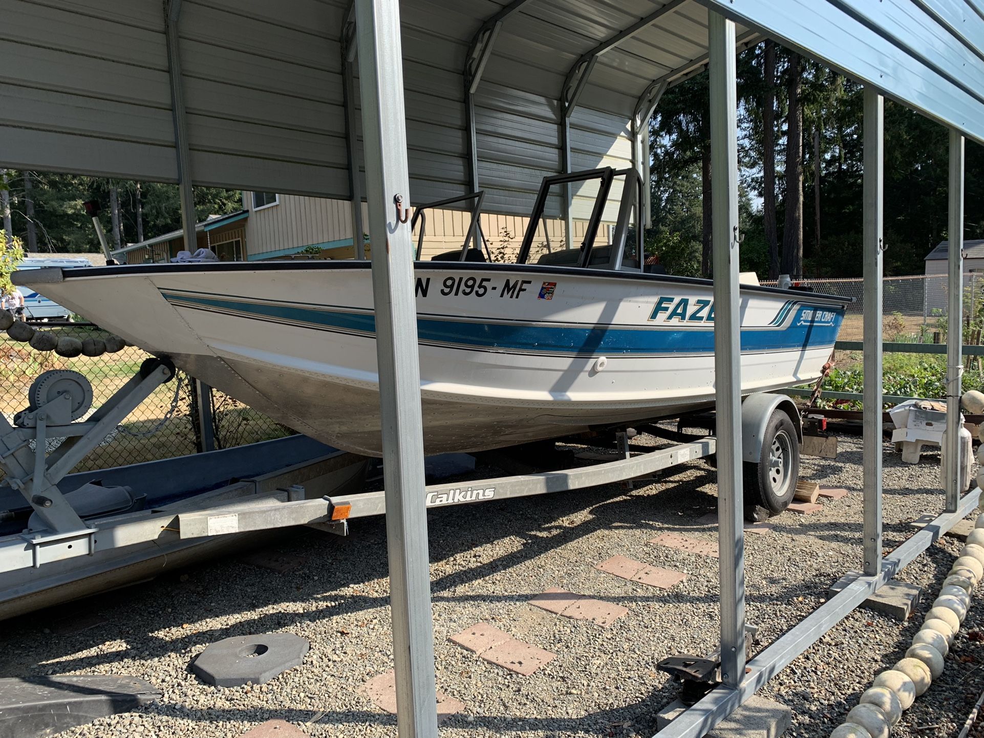 1993 Smoker Craft & Calkin trailer Fazer for Sale in Gig Harbor, WA