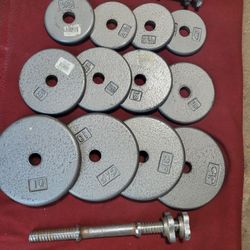 1" HOLE  ADJUSTABLE DUMBBELLS 70LBs.  
4-10s    4-5s. 4-2.5s 
11525 S HALSTED DUNKIN DONUTS/
7111.S WESTERN WALGREENS 
70$  CASH ONLY AS IS 